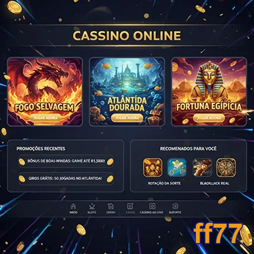 Promoções de cassino online no site ff77, atraentes ofertas e jogos emocionantes.